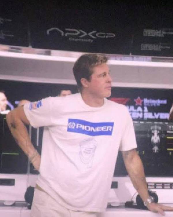 Brad Pitt F1 The Movie 2025 White T-shirt 02