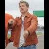 F1 Movie 2025 Brad Pitt Brown Suede Jacket 01