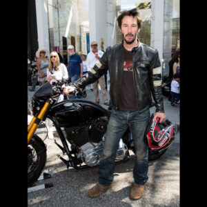 Keanu Reeves Black Leather Jacket 01