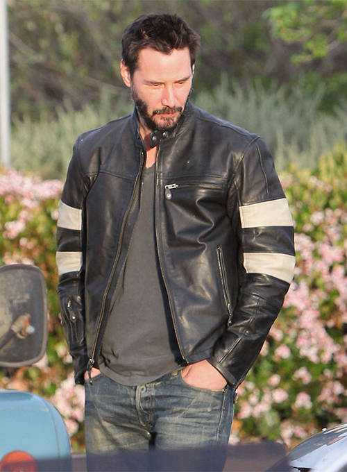 Keanu Reeves Black Leather Jacket 02