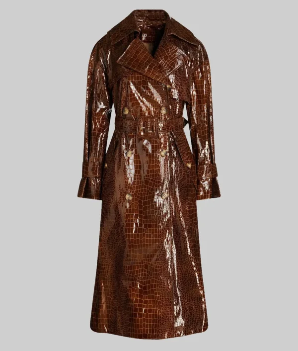 Only-Murders-in-the-Building Selena Gomez Brown Trench Coat 01