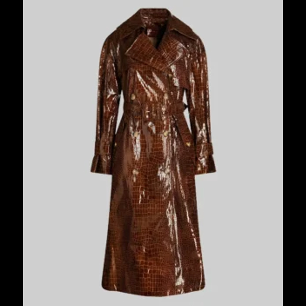 Only Murders in the Building Selena Gomez Brown Trench Coat 01