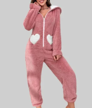 Selena Gomez Pink Bunny Onesie For Women