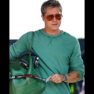 Sonny Hayes F1 Movie Brad Pitt Green Sweatshirt 01