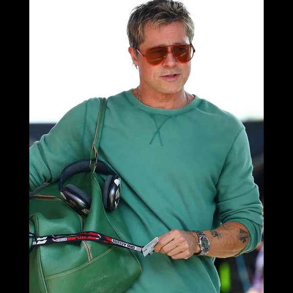 Sonny Hayes F1 Movie Brad Pitt Green Sweatshirt 01