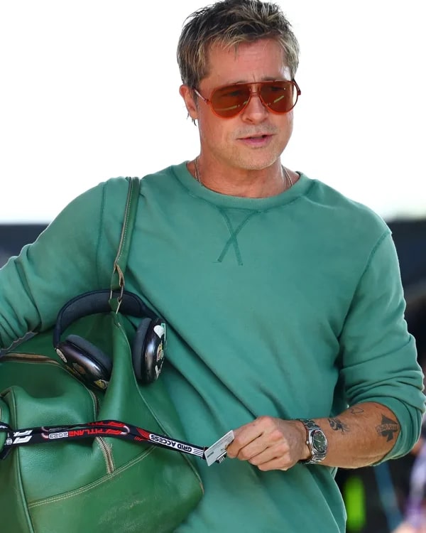 Sonny Hayes F1 Movie Brad Pitt Green Sweatshirt 01