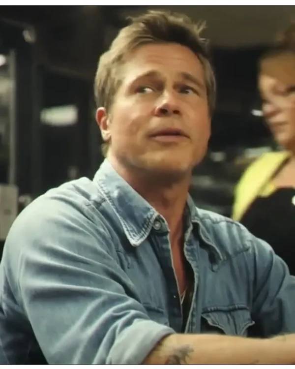 Sonny-Hayes-F1-Movie-Brad-Pitt-Western-Denim-Shirt-03