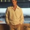 Sonny Hayes F1 Movie Brad Pitt White Sweatshirt 01