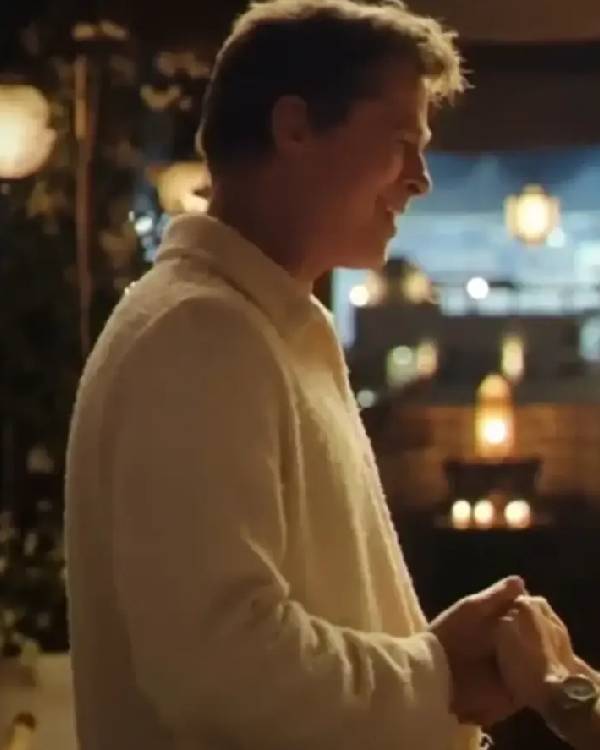 Sonny Hayes F1 Movie Brad Pitt White Sweatshirt 03