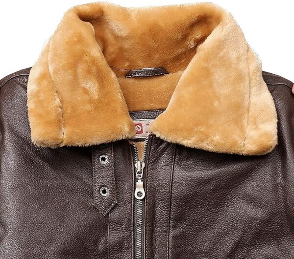Tom Hardy Shearling Lining Brown Leather Jacket 04
