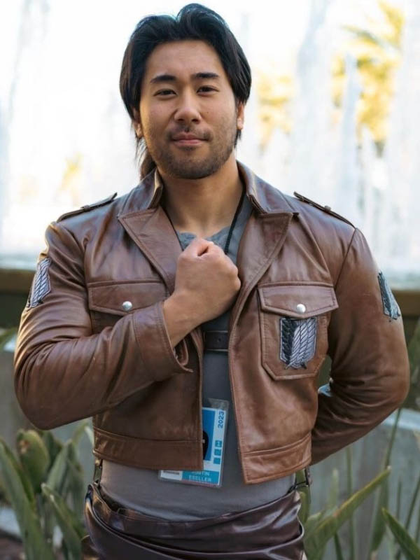 Attack on Titan Scouting Legion Leather Jacket 02