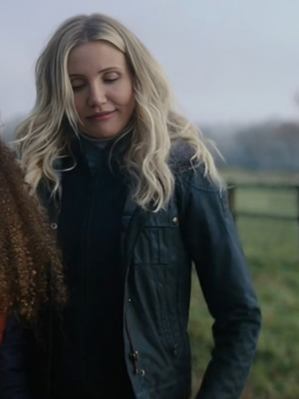 Back In Action 2025 Cameron Diaz Black Jacket 05