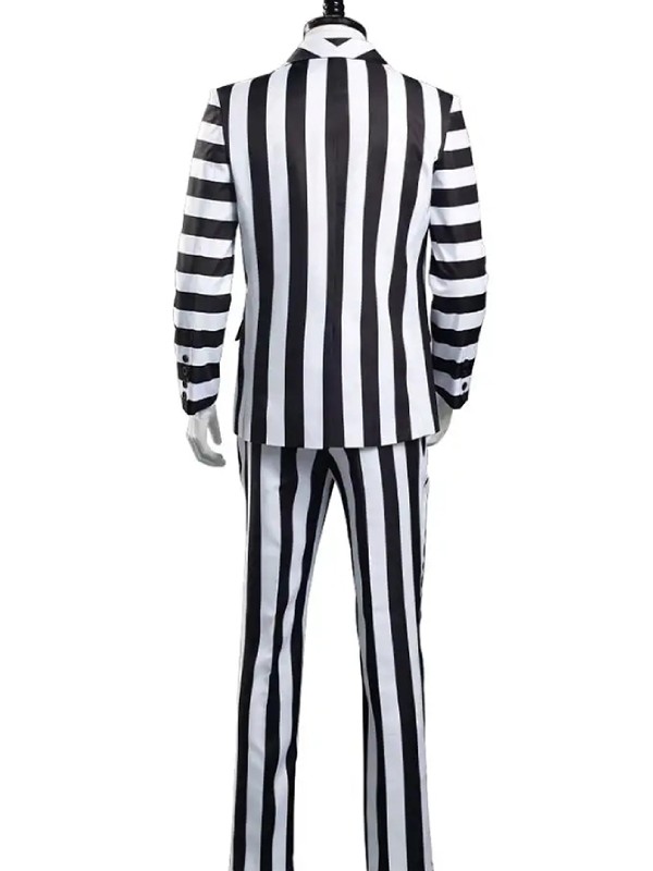 Beetlejuice 2024 Michael Keaton Striped Suit​ 05