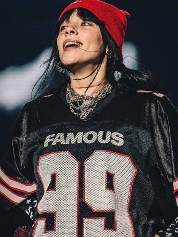 Billie Eilish Black Famous Oversized Jersey 03