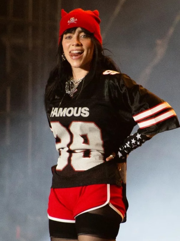 Billie Eilish Black Famous Oversized Jersey 04