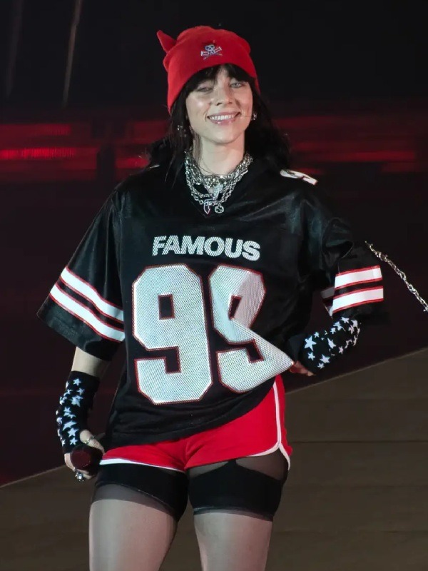 Billie Eilish Black Famous Oversized Jersey 05