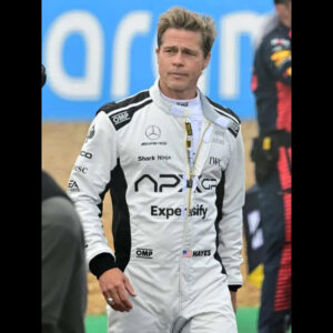 Brad Pitt F1 Racer Leather Jacket 01
