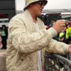 Brad Pitt f1 2025 off white bomber jacket 03