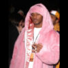 Camron Pink Fur Coat with Hood 01
