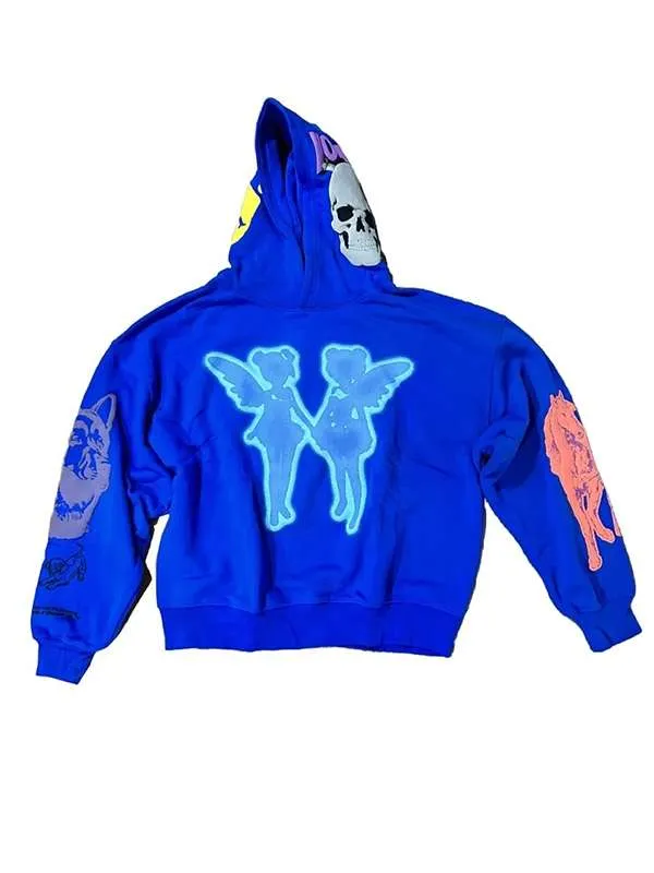 Drake Blue Pullover Hoodie 02
