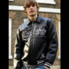 Ed Hardy Black Leather Jacket 01
