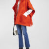 Elite S8 Maribel Verdú Red Floral Cape Coat 03