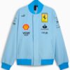 Ferrari Miami Blue Varsity Jacket 02
