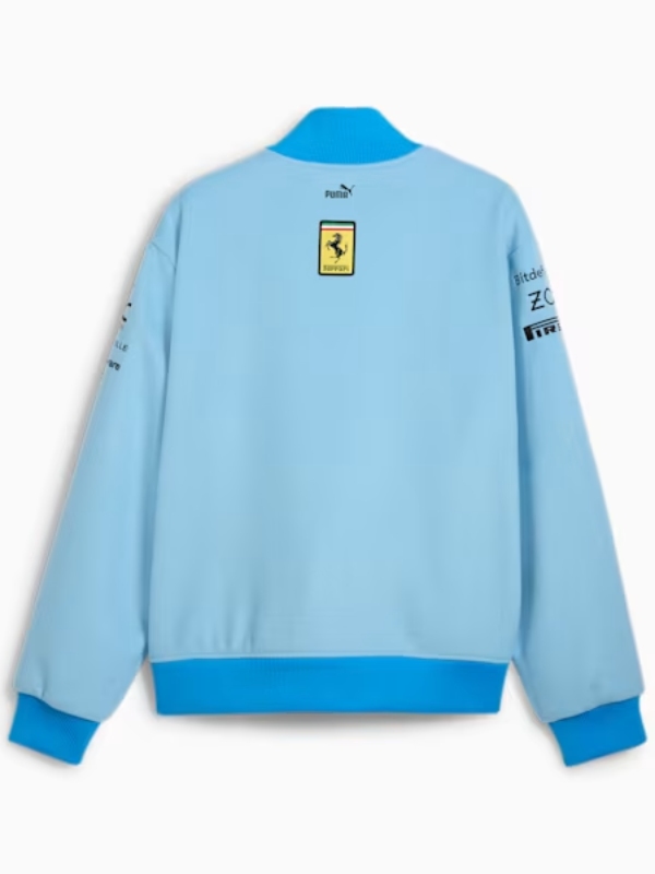 Ferrari Miami Blue Varsity Jacket 03