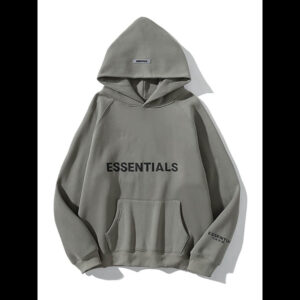 Grey Essentials Pullover Hoodie 01