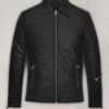 Jensen Huang black Leather Jacket 04