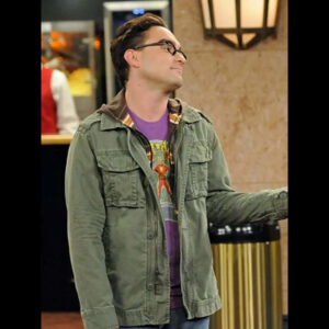 Johnny Galecki The Big Bang Theory Green Jacket 01