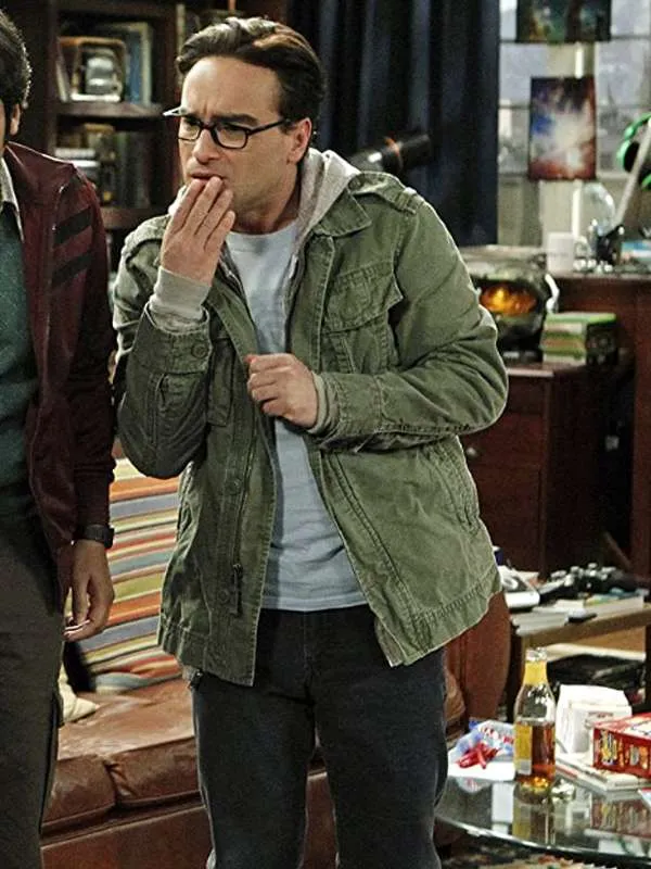 Johnny Galecki The Big Bang Theory Green Jacket 03
