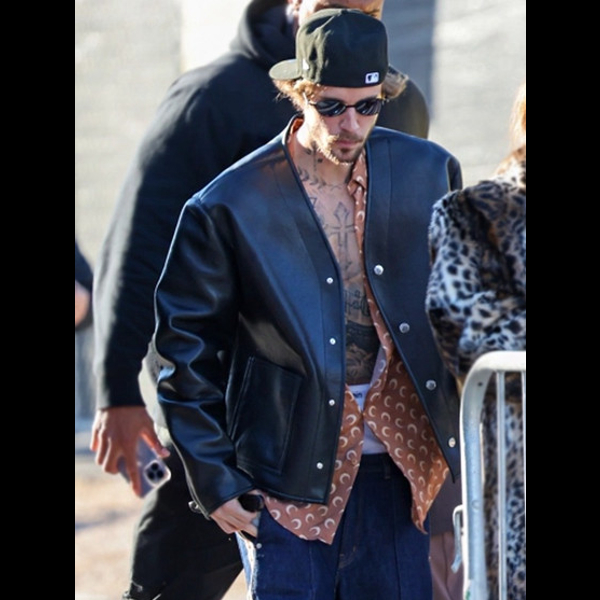 Justin Bieber Super Bowl​ Black Jacket 01