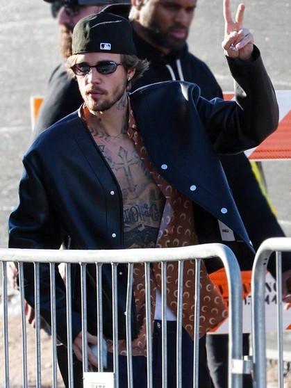 Justin Bieber Super Bowl​ Black Jacket 03