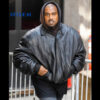 Kanye West Leather Biker Jacket 01
