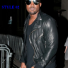 Kanye West Leather Biker Jacket 02