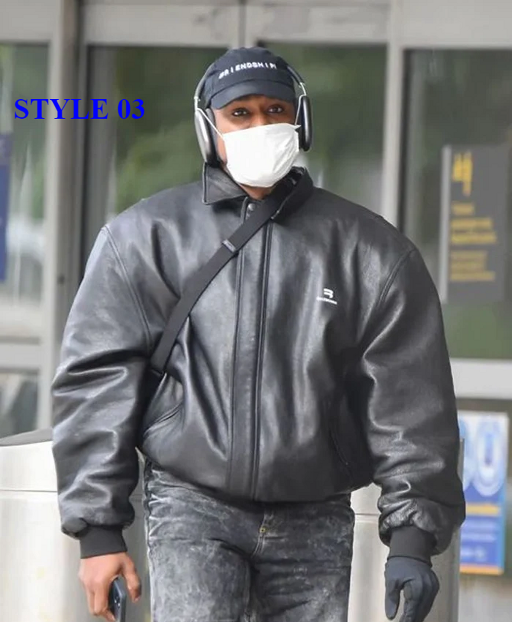 Kanye West Leather Biker Jacket 03