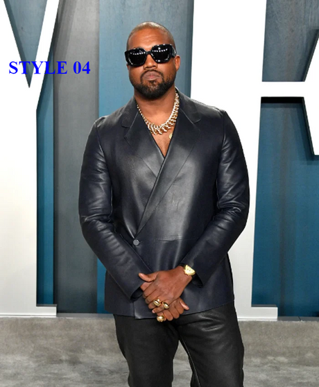 Kanye West Leather Biker Jacket 04