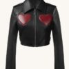 Liv Morgan WWE Raw 2025 Red Hearts Leather Jacket 02