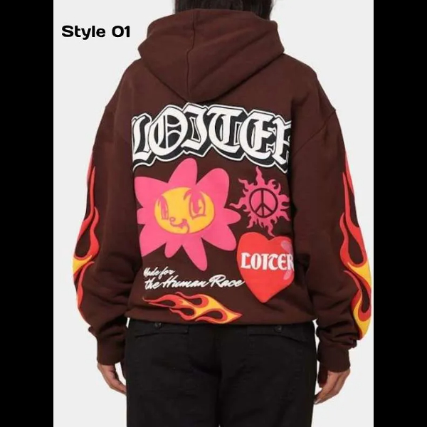 Loiter Euphoric Brown Unisex Hoodie 01