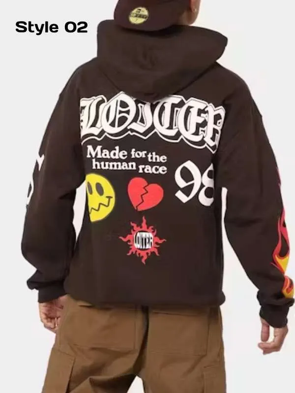 Loiter Euphoric Brown Unisex Hoodie 03