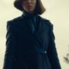 Matilda De Angelis Blue Wool Coat From Citadel Diana 2024 03