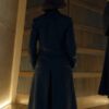 Matilda De Angelis Blue Wool Coat From Citadel Diana 2024 04