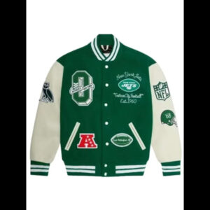 NFL New York Jets OVO Varsity Jacket 01