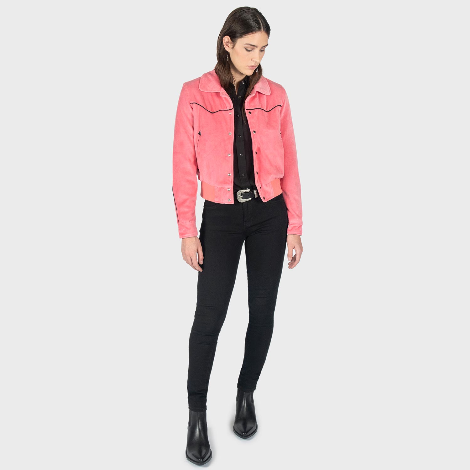 Pink Velvet Jacket 06