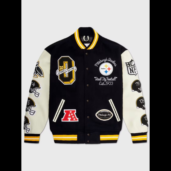 Pittsburgh Steelers Letterman Jacket 01