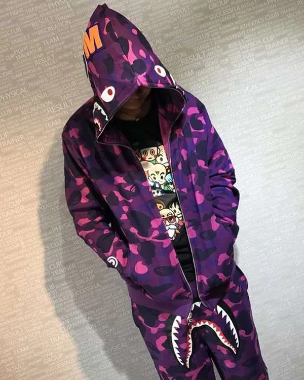Purple Bape Hoodie 02
