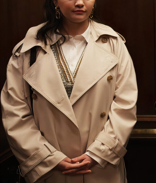 Selena Gomez Double Breasted Coat From Only Murders in the Building 03