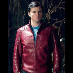 Smallville Superman Red Leather Jacket 01