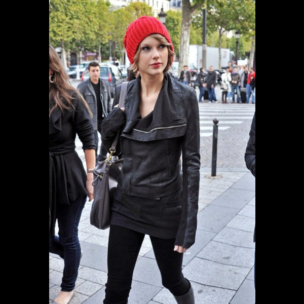 Taylor Swift Rick Owens Black Jacket 01